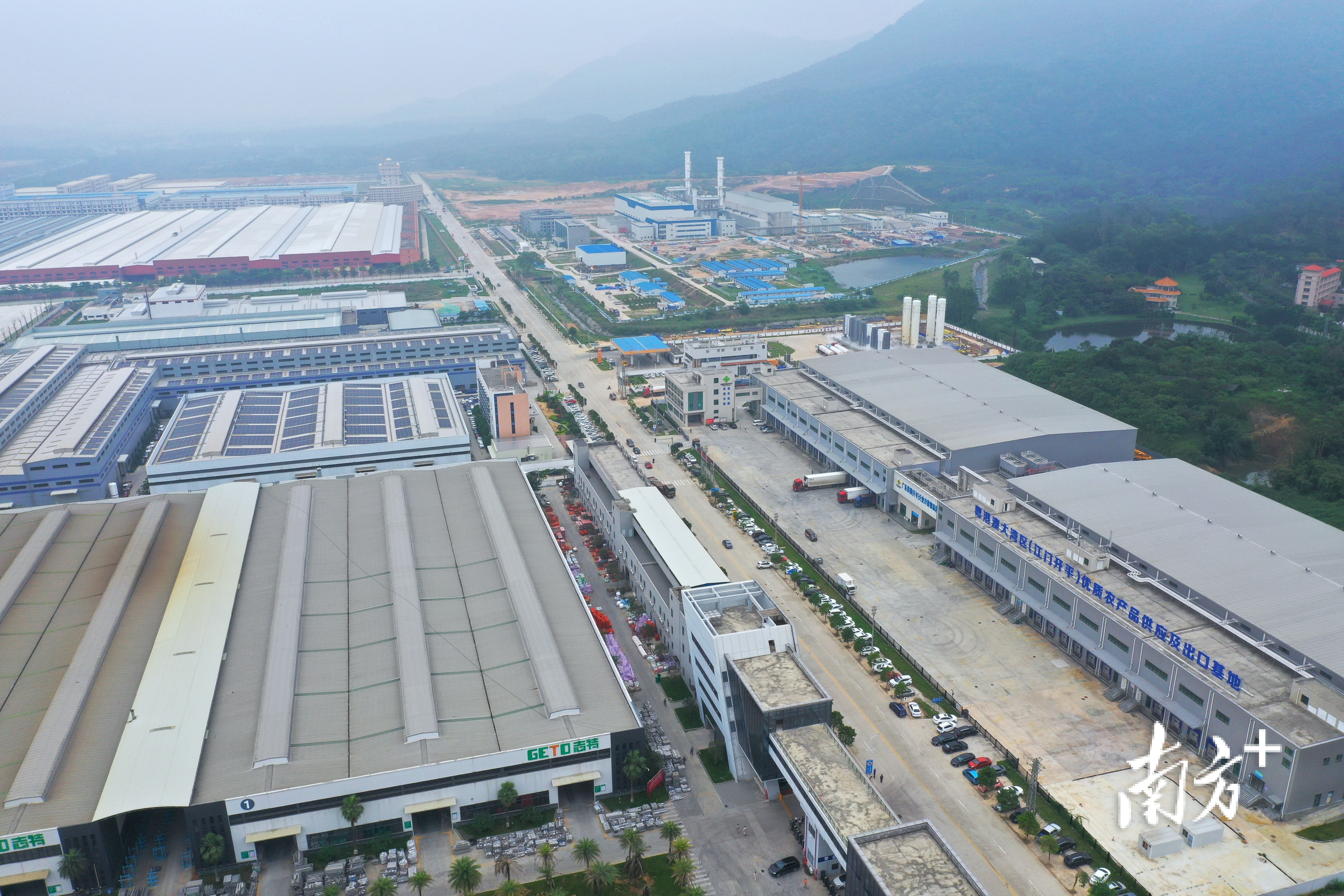 江门主平台范围包括台山、江门(开平)、鹤山三个省产业园。图为开平园区。 南方+ 杨兴乐 拍摄