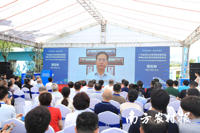 中国工程院院士陈松林视频致辞。