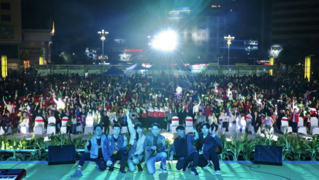 2023年12月，连州菜心“品牌之夜”音乐会现场人山人海，氛围“爆棚”。