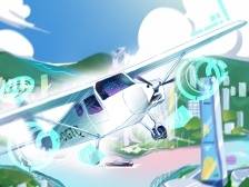 国产电动飞机AG60E成功首飞！ | 新鲜“时”景画