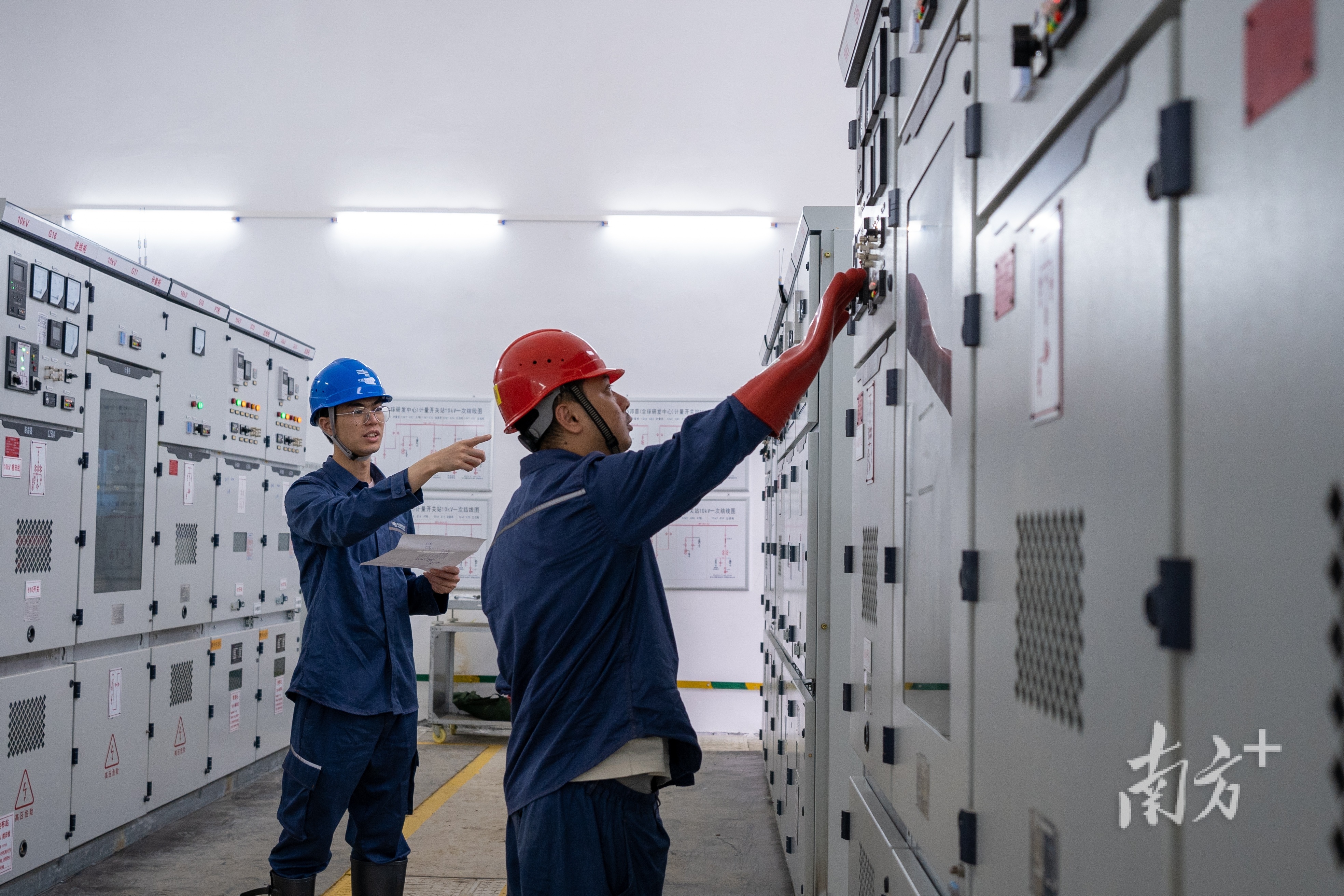 5月24日，三水供电局在邦普总部进行投产送电验收。三水供电局供图
