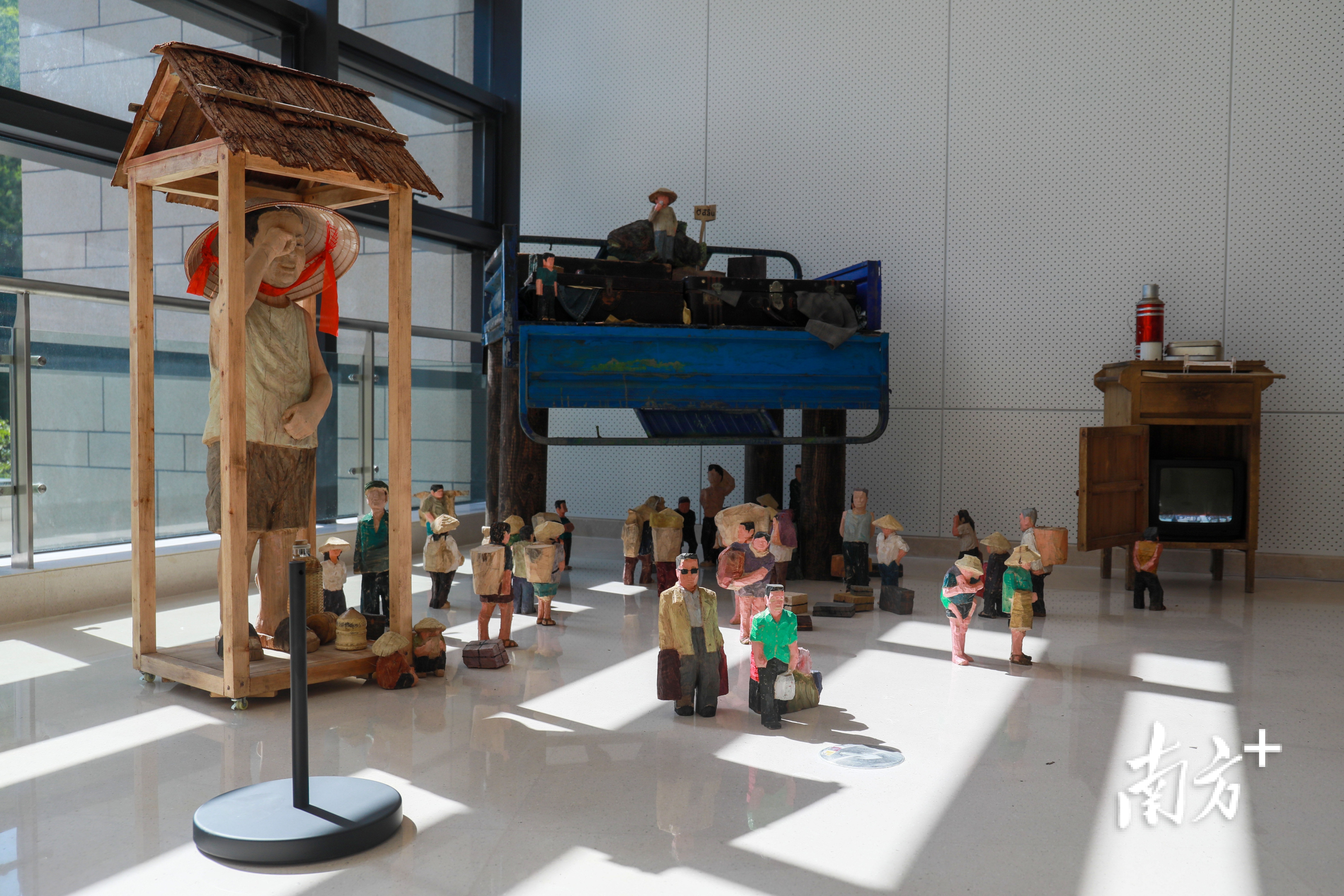 美术馆里的雕塑作品。&nbsp;