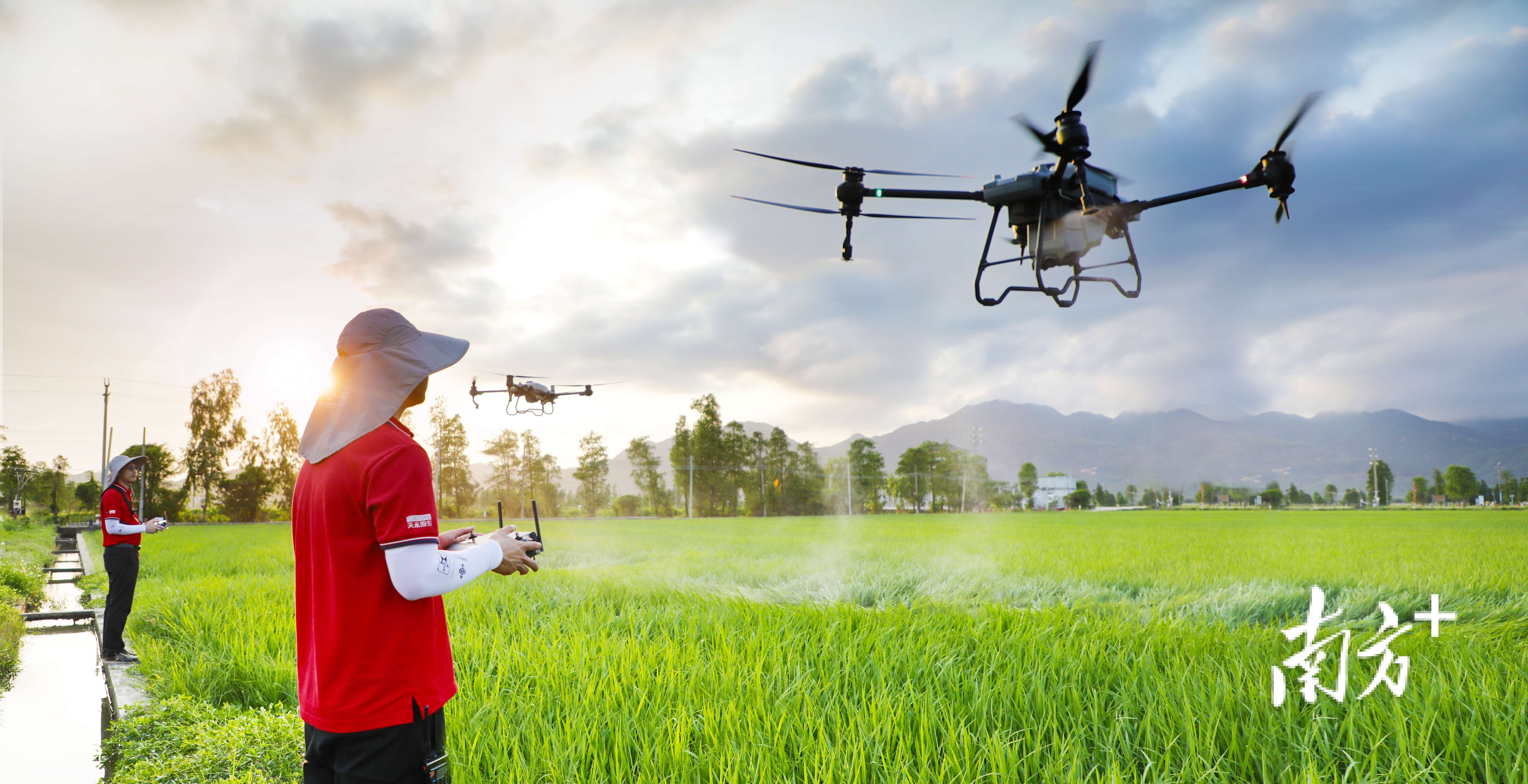 飞手正在操作无人机。受访者供图