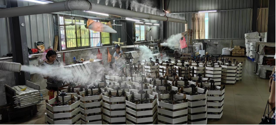 蚕桑生产车间。