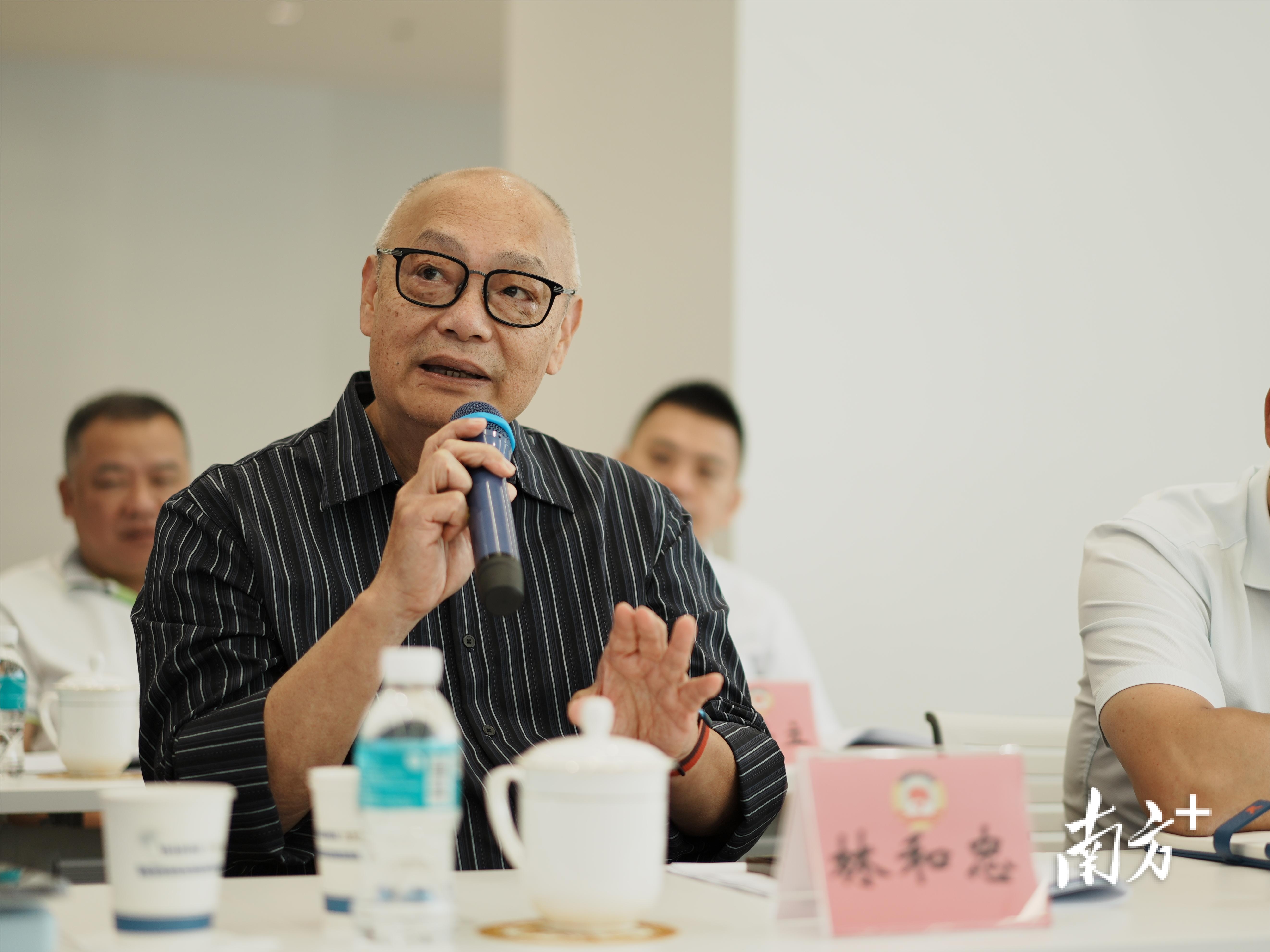 亚洲餐饮厨艺协会创会主席，香港入境旅游接待协会主席林和忠爵士发言。&nbsp; &nbsp;黄艳姿 摄