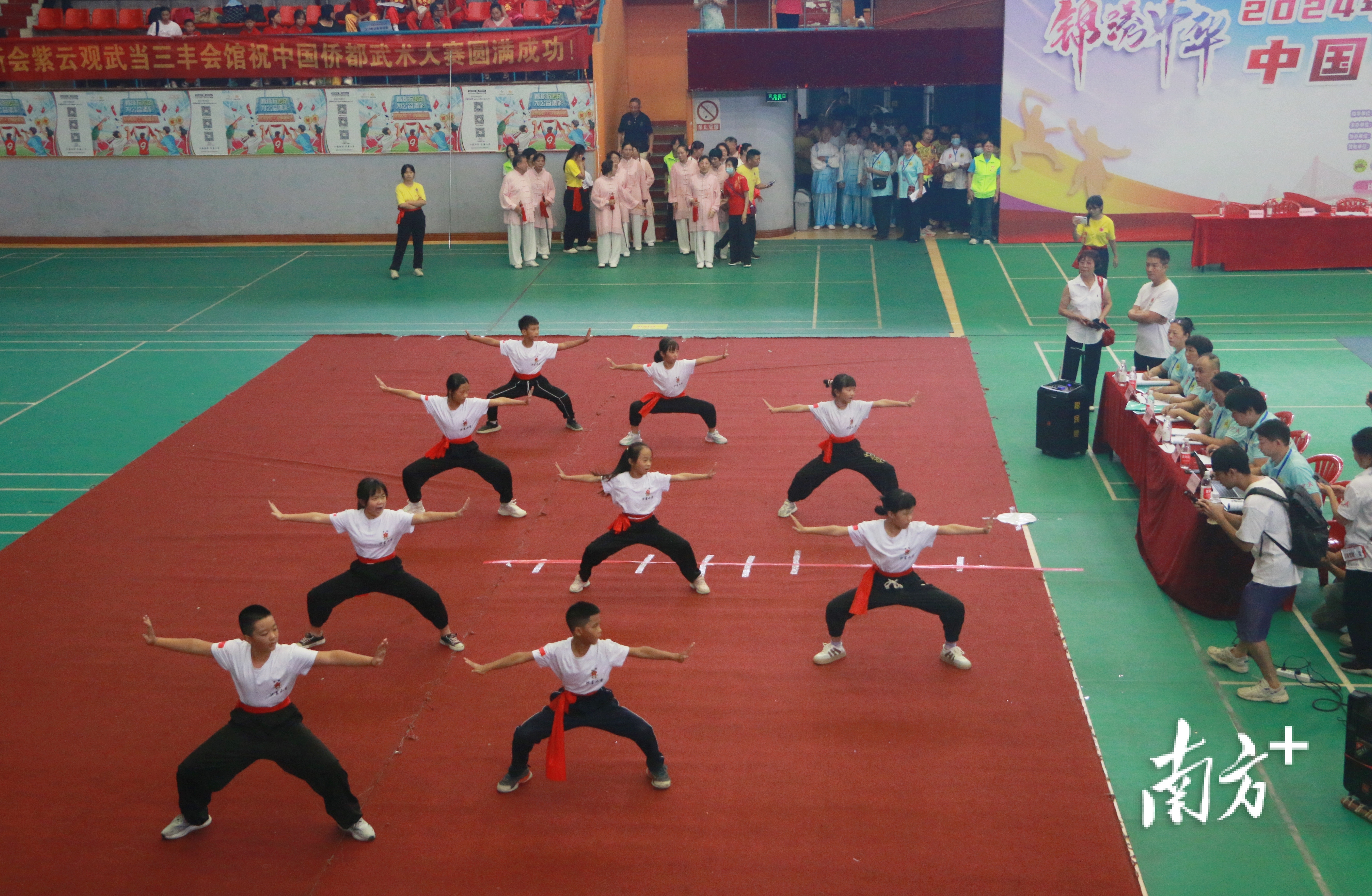 江门素有“武术之乡”的美誉，武术文化底蕴深厚。图为比赛现场。&nbsp; &nbsp;