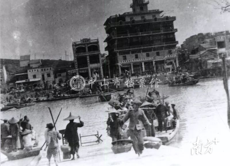 20世纪20年代的隆都码头(中山市档案馆藏)。