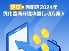 一图速览｜惠阳区100条优化营商环境攻坚任务