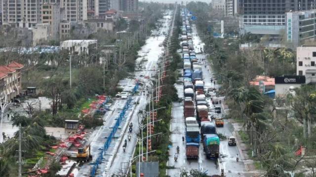 广东因台风灾毁中断的普通国省道已全部抢通