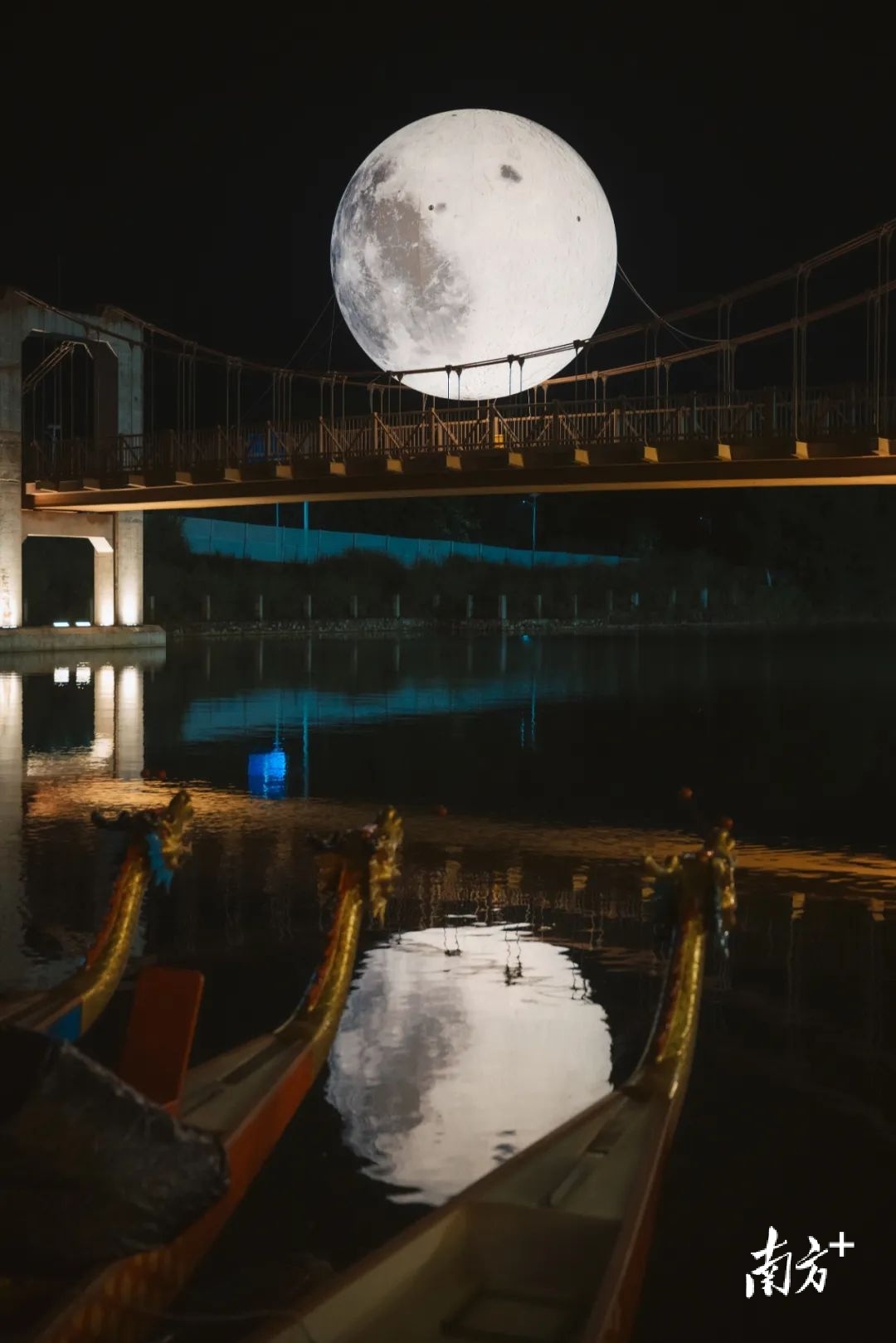 赤坎“超级月亮”。受访者供图