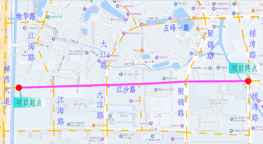 江沙路（南北大涌至槎湾路段）道路工程示意图。  通讯员供图