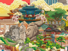文化中国行 | 原创手绘创意长卷：世界遗产里的中国