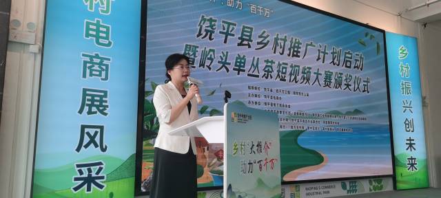 县委常委、统战部部长、县电商办主任陈建娜出席活动并讲话。