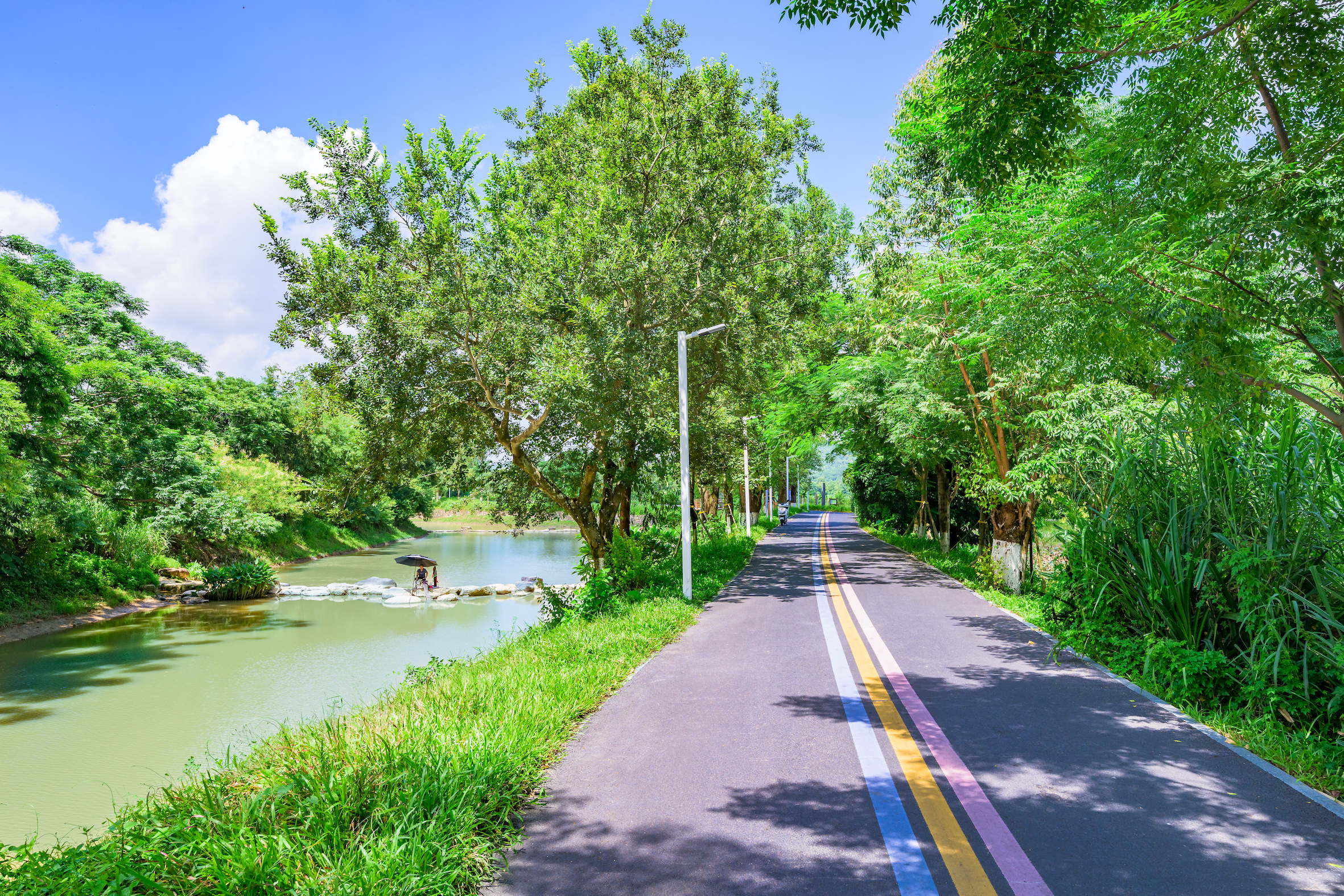 会同-那洲慢行绿道环线。 会同-那洲慢行绿道环线。