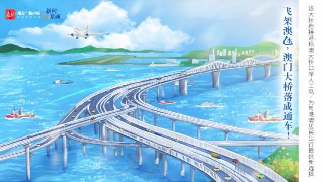澳门首条双向八车道跨海大桥正式通车！ | 新鲜“时”景画