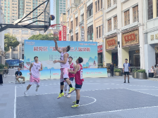 喜迎十五运，北京路上演“海丝杯”三人篮球赛
