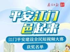 祝贺！“平安江门邑起来”短视频大赛获奖名单正式公布