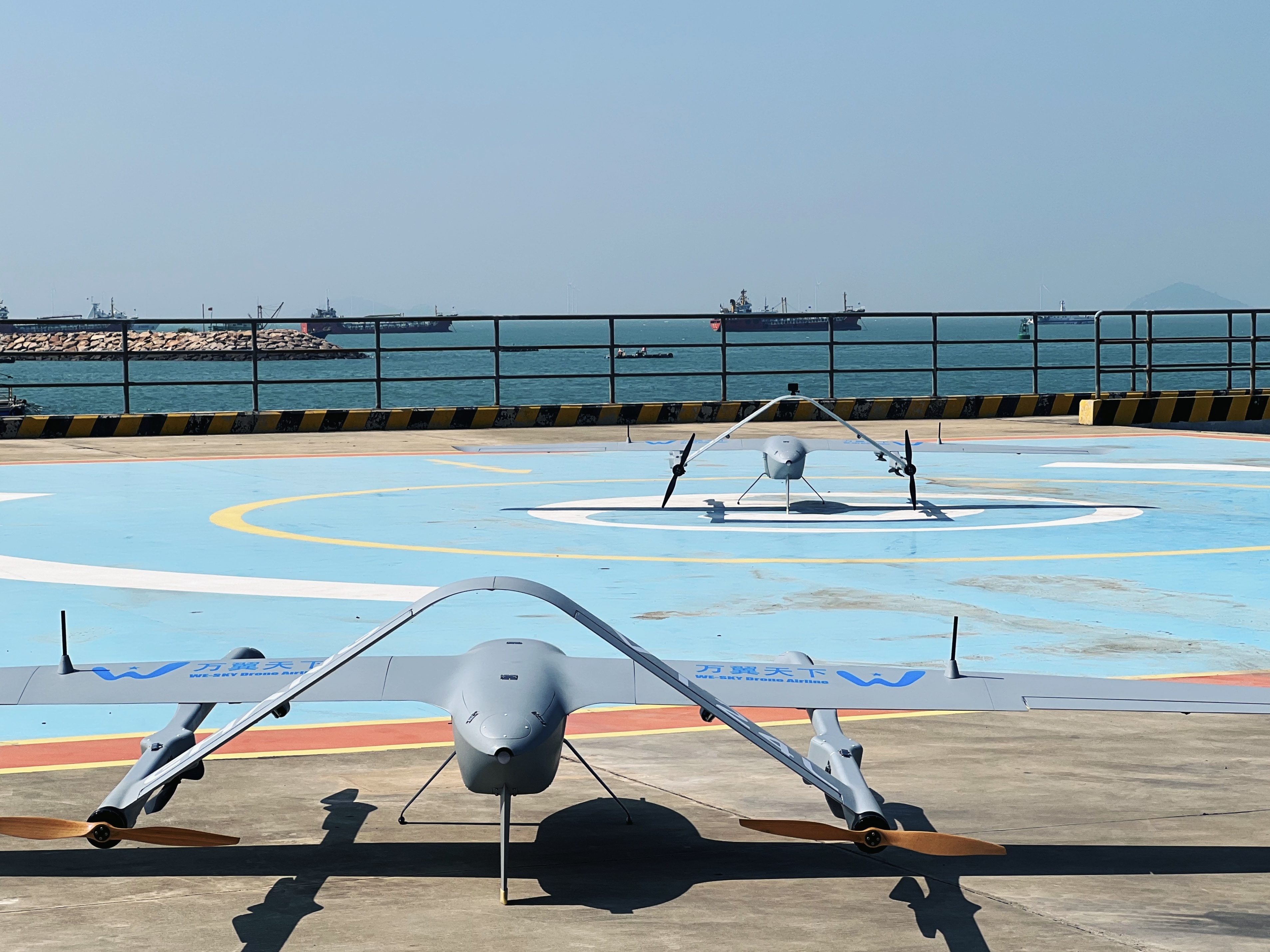 竞逐“空中蓝海”!珠海海岛无人机配送网络再增两条新航线_南方+_南方plus