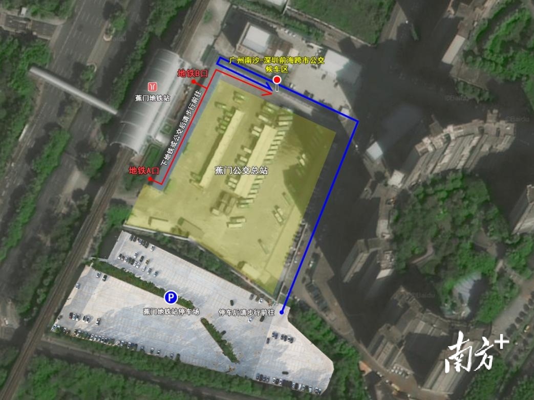 蕉门公交总站交通指引