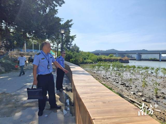汕尾市海洋综合执法支队连续开展红树林海洋生态系统保护执法专项周行动。