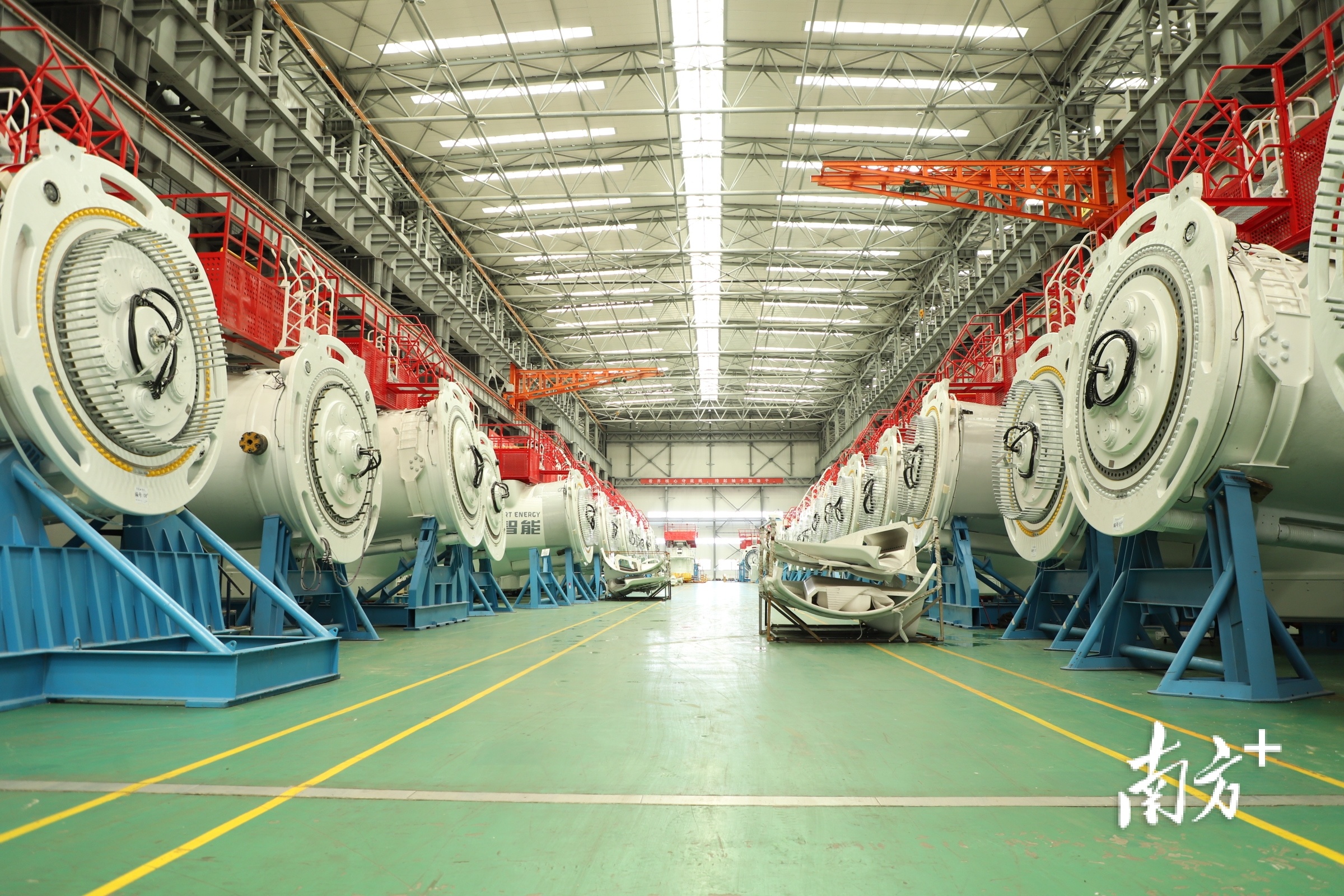 阳江风电装备制造产业配套齐全，产业链完整。阳江市委宣传部供图