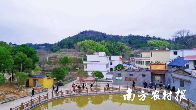 水路田村。 