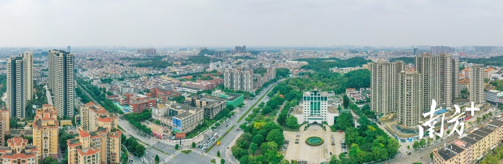 今年5月，沙溪近年来首次登上“2024全国镇域经济500强”榜单，排名上升超过200位。图为鸟瞰沙溪镇。 南方+ 叶志文 拍摄