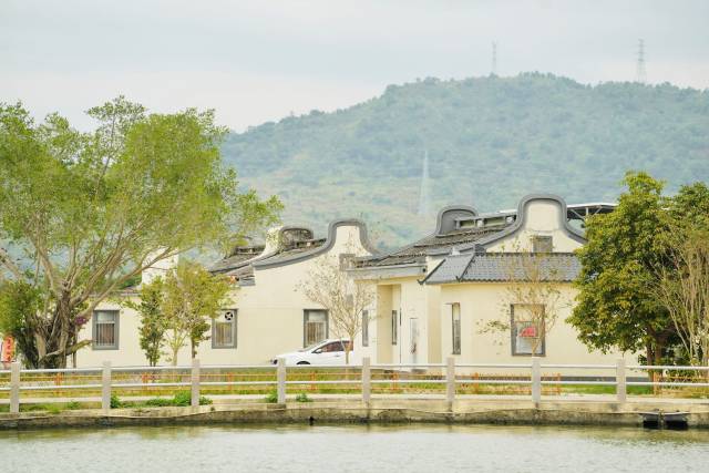 熟悉石雕、木雕、嵌瓷、灰塑及门神彩绘、描金漆画等乡土建材和整饰工艺的工匠投身家乡建设，实现对海陆丰民居建筑特色的保护和发扬。汪旭莹 摄