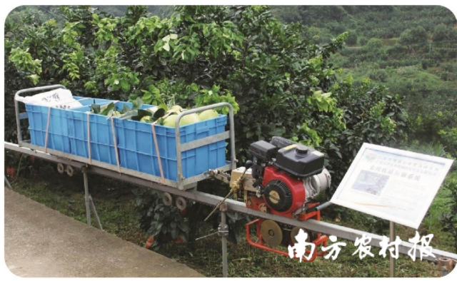 走式单轨山地果园运输机