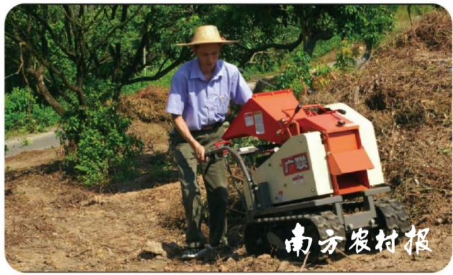 手扶履带自走式树枝粉碎机