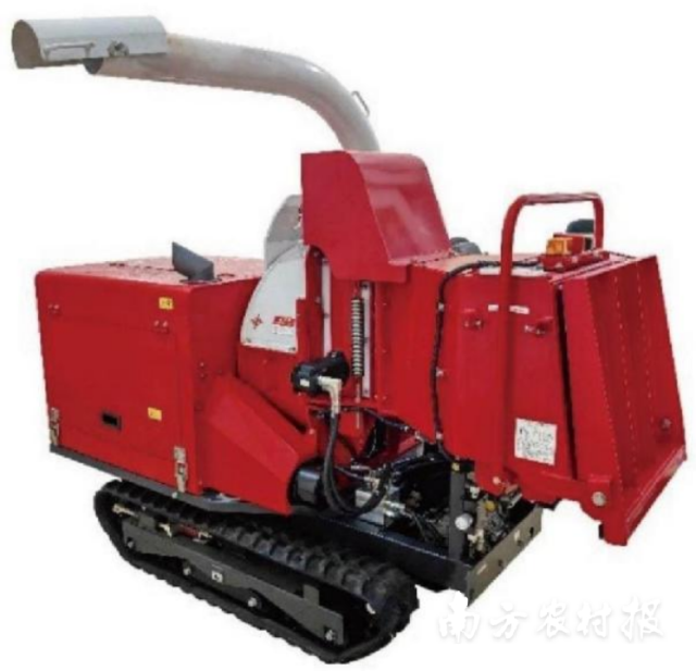 手扶履带自走式树枝粉碎机