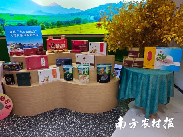 位于广东省乡村振兴文化服务产业园的吉林“长白山臻品”大湾区展示展销中心