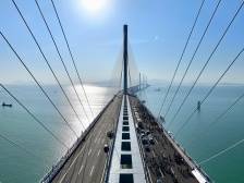 图集｜建设者归来！黄茅海跨海通道举办开放日
