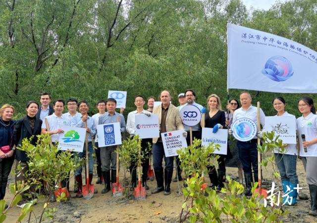 植树活动现场。