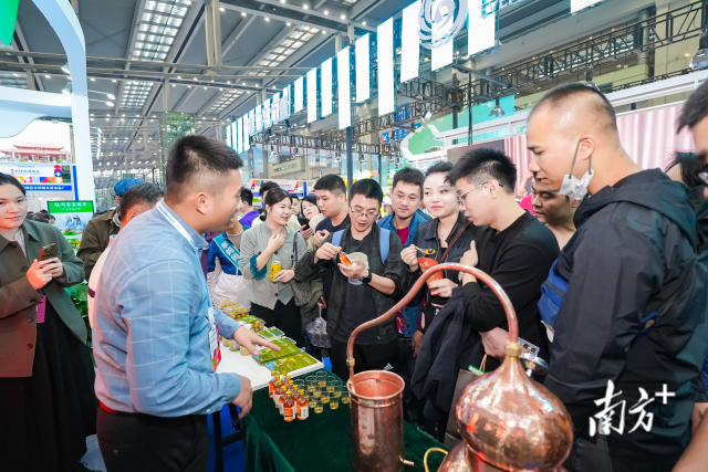 油甘白兰地新品首发，试饮反响热烈。
