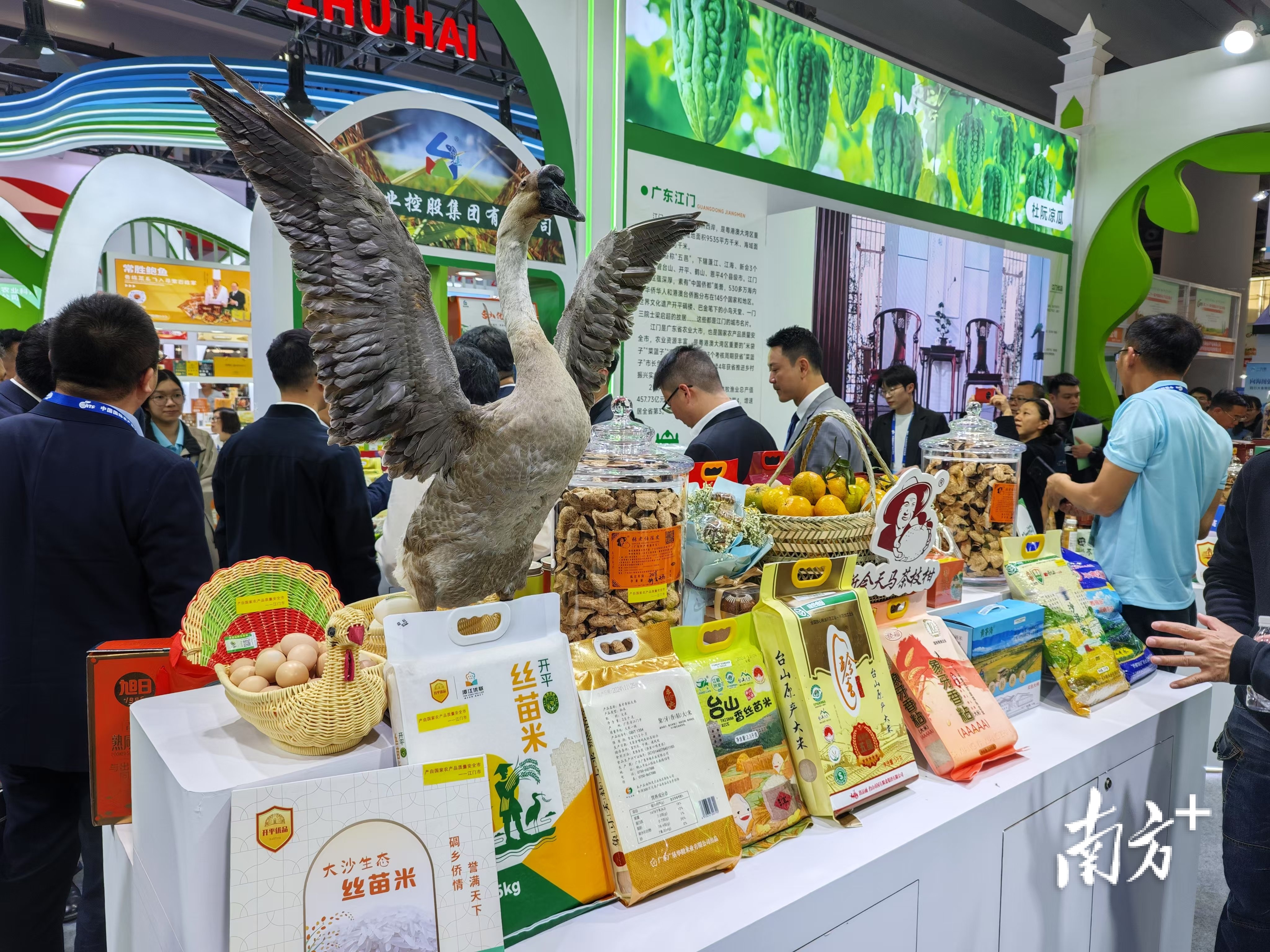 “开平优品”亮相第二十一届中国国际农产品交易会。 南方+ 申红洲 拍摄