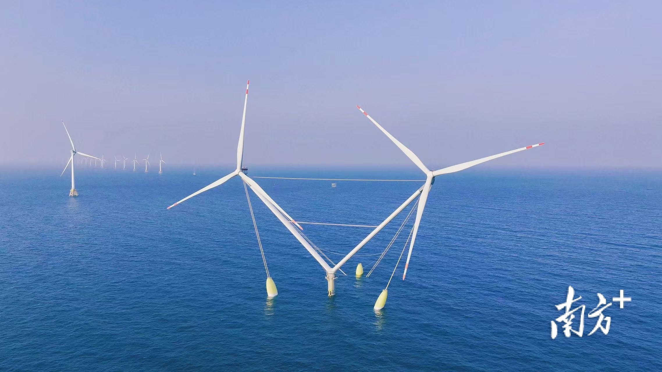 厉害了！全球最大漂浮式风电平台在阳西海域投入运营_南方plus_南方+