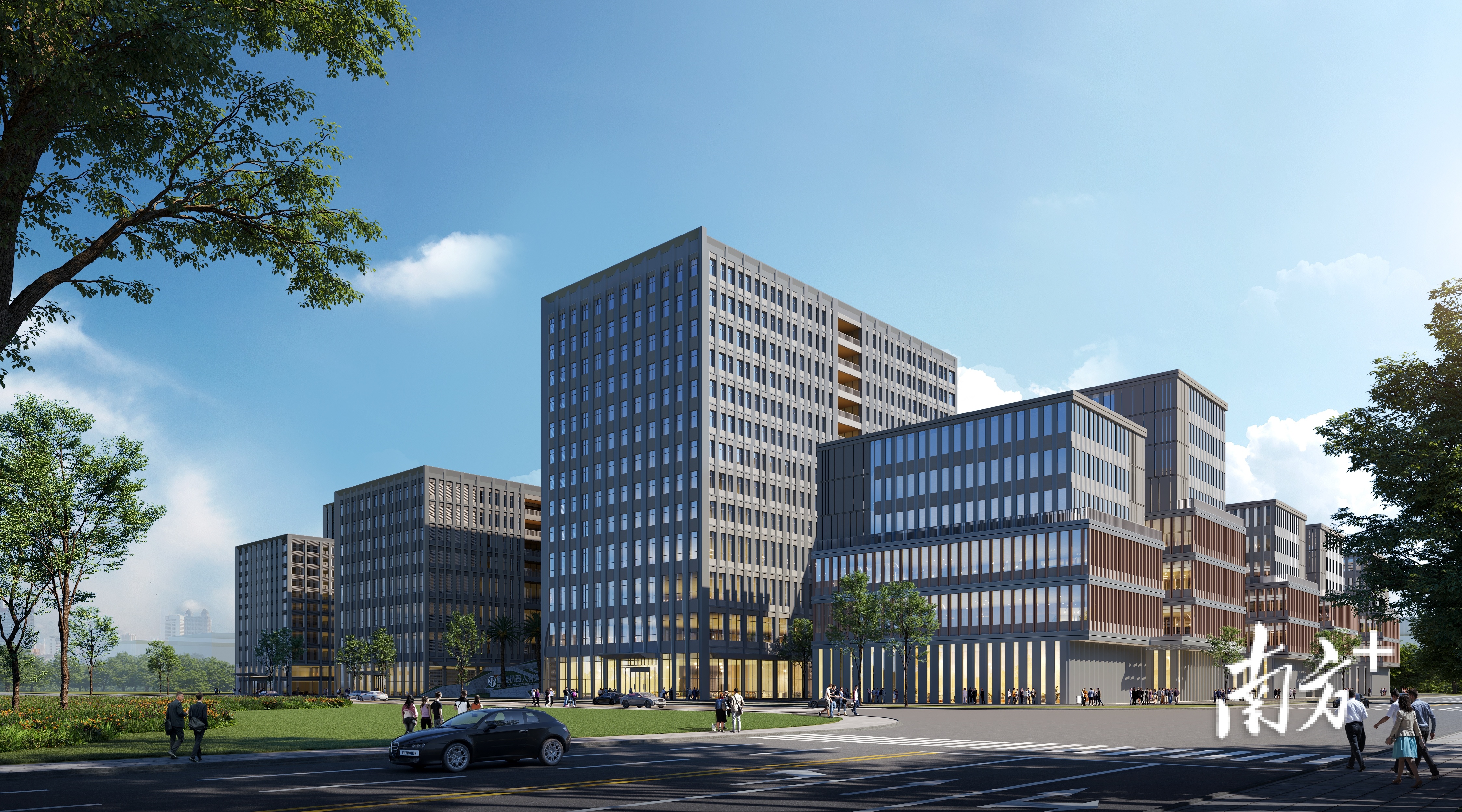 鹏厦机器人智造园效果图。 受访单位提供