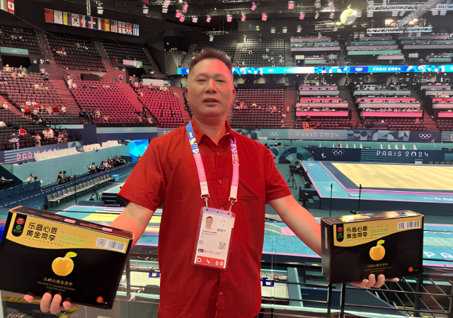 乐昌黄金柰李出现在巴黎奥运会比赛场馆内。