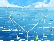 全球最大漂浮式“孖生”风机在阳江投运 | 新鲜“时”景画