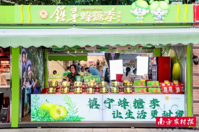 2024年6月27日,，大灣區(qū)首家鎮(zhèn)寧蜂糖李旗艦店開業(yè)。