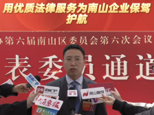 王凯武：用优质法律服务为南山企业保驾护航｜南山代表通道