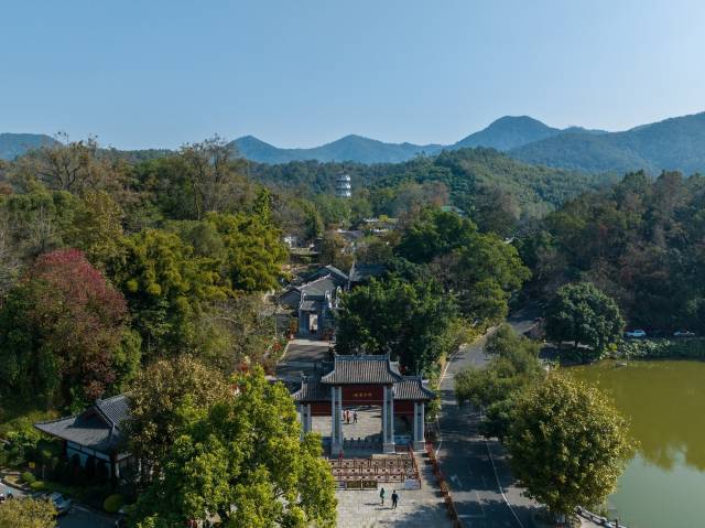 国恩寺位于龙山山麓，四周绿树环绕，景色宜人。