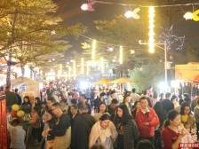 狮山文旅新IP亮相！世界最大乐安花灯点亮博爱湖畔