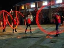 韶关乐昌“香火龙”闹新春 龙腾钹响话丰年