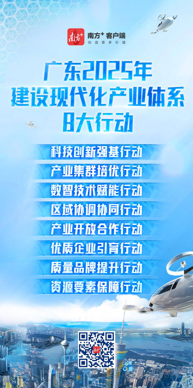 广东发布2025年建设现代化产业体系8大行动-粤港澳大湾区门户网