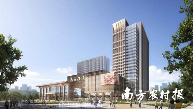 共富广场效果图。