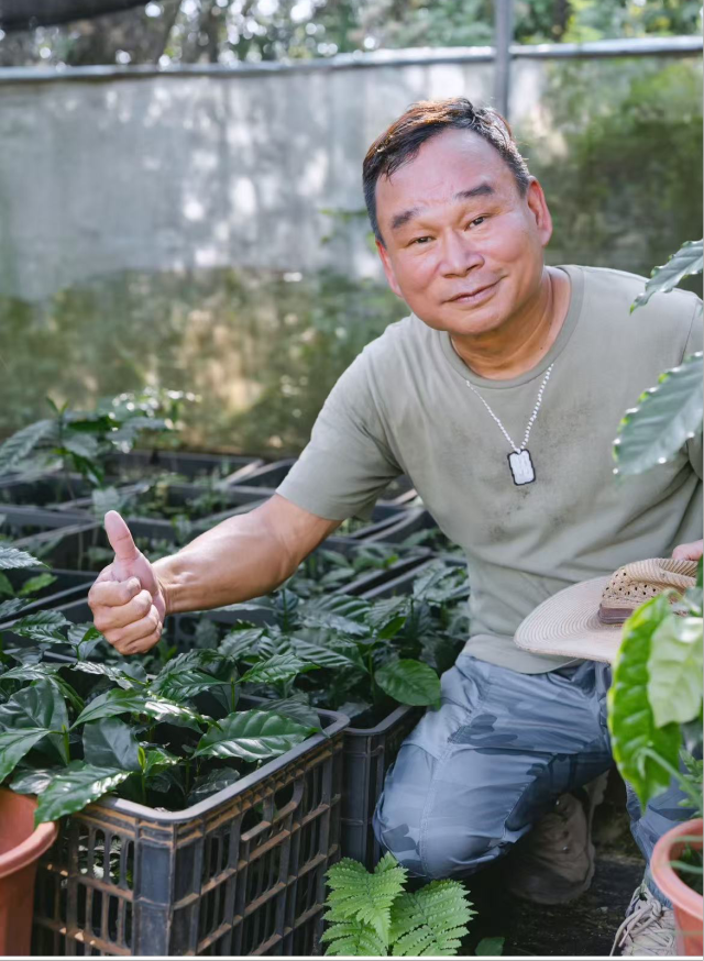 臺籍商人項明祥,。圖源：崴元佳果樹種養(yǎng)有限公司