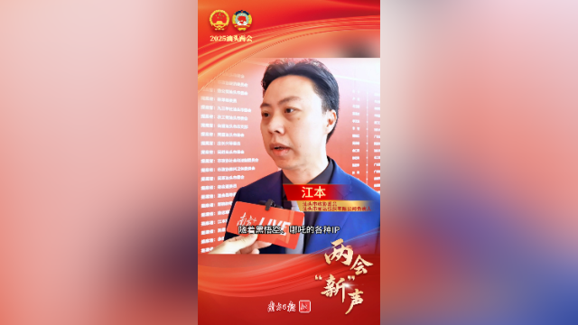 江本：“玩具之都”需要打造属于自己的IP｜两会“新”声