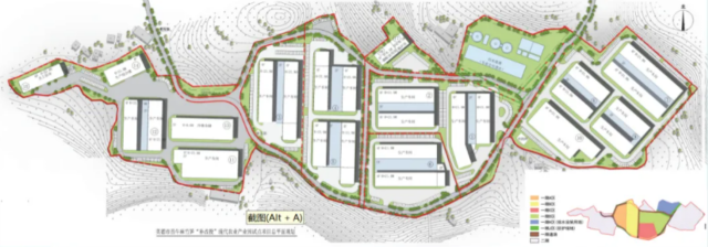 金竹村西牛麻竹笋“补改投”现代农业产业园试点项目规划图。